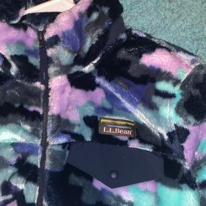 L.L. Bean Fuzzy camo jacket